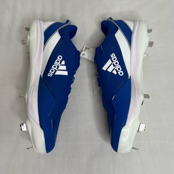Adidas Icon 7 Mens Low Top Baseball Cleats Blue White FZ1556 NEW Size 13 main image 7